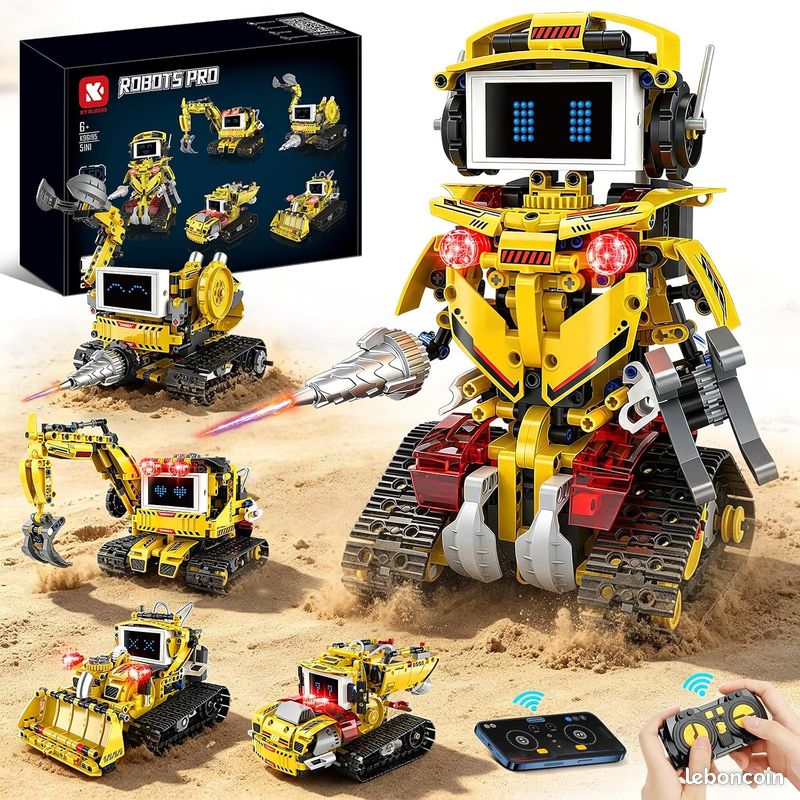 đ€ Robot Programmable 5-en-1 â 660 PiĂšces â Application & TĂ©lĂ©commande (image 1)