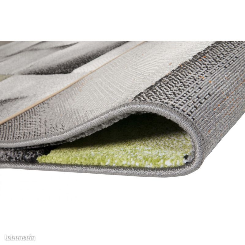 Tapis avec effet 3D vintage pour salon Crystal Vert 80x150 (image 5)