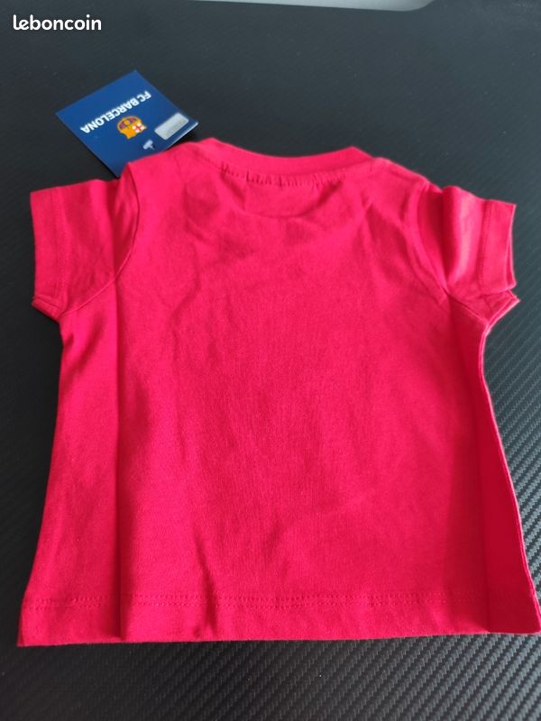 FC Barcelone Minikit Bébé – T-Shirt + Short Officiel, Taille 3 Mois – Collection Coton