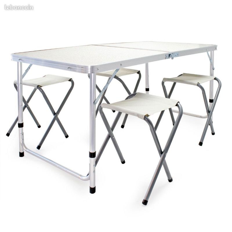 Table de Camping + 4 Tabourets (image 4)