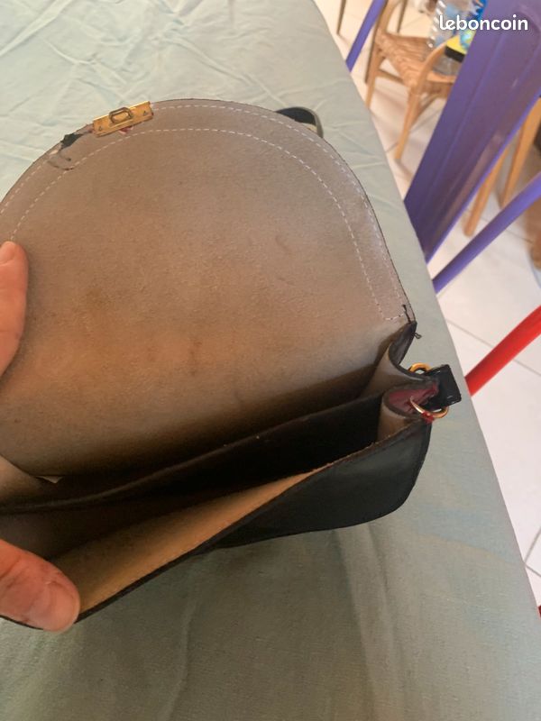 Sac a main cuir vintage (image 3)