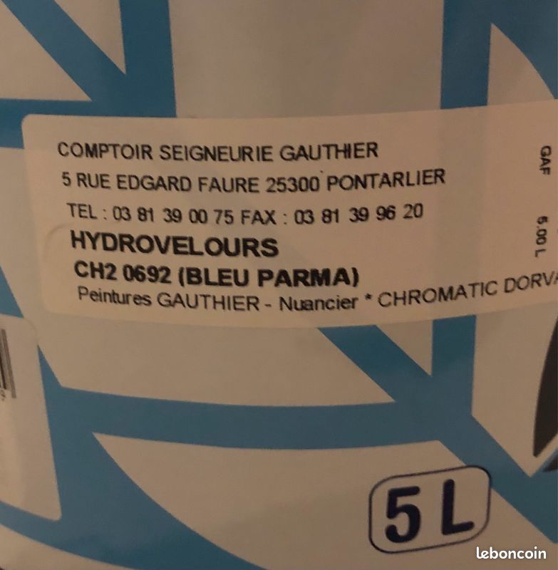 Peinture bleu canard 2,5L (image 2)