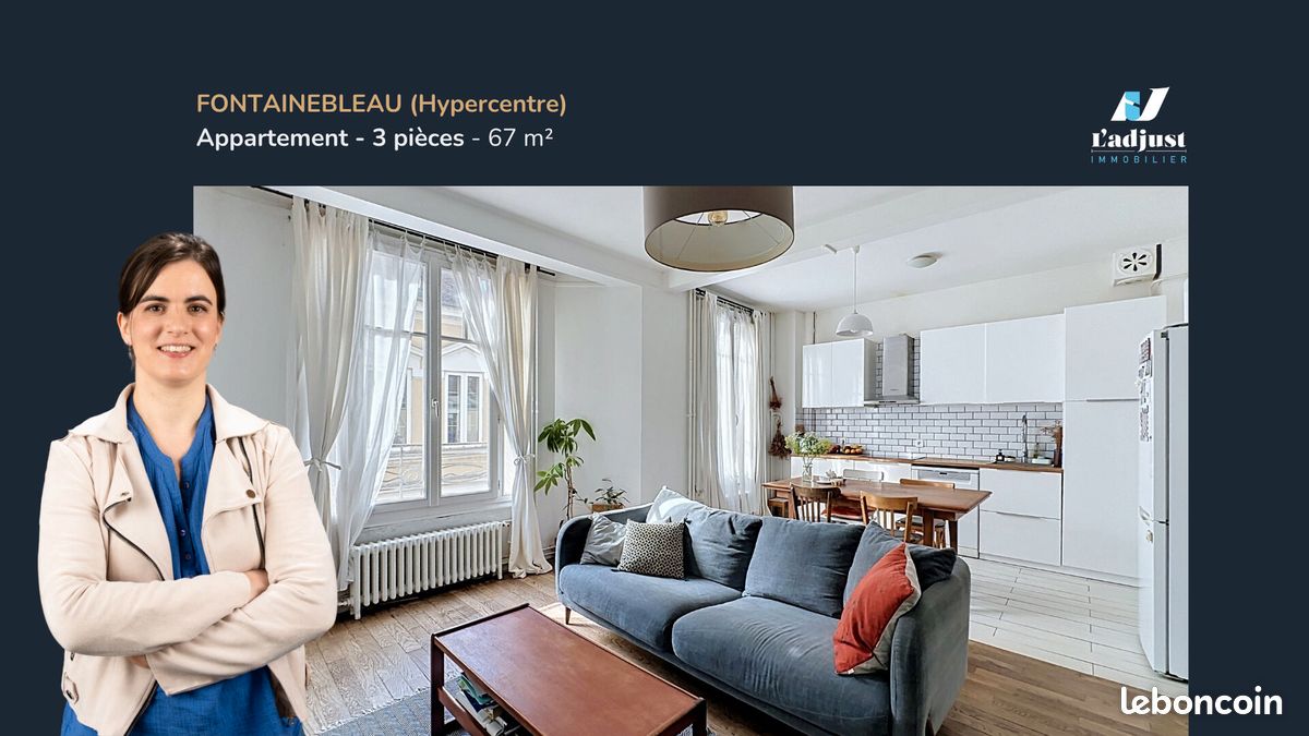 Appartement 3 pièces 67 m² · à Fontainebleau · 67 m² · 288 000 €