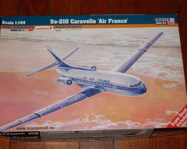 Jouet Ancien à Friction Tipco – Avion Caravelle SE 210 Air France – Tôle – Vintage