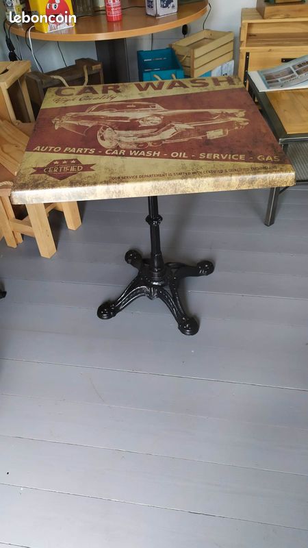 Table carrée de terrasse style Bistrot (image 5)