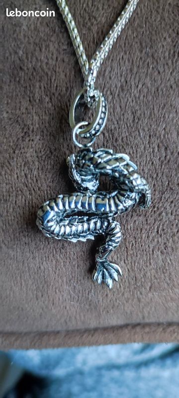 Magnifique collier en argent 925 pendentif dragon (image 5)