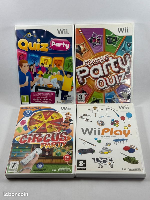 Jeu Quiz Party Wii - Version Française Complète - Bon état - Pour Soirées Fun