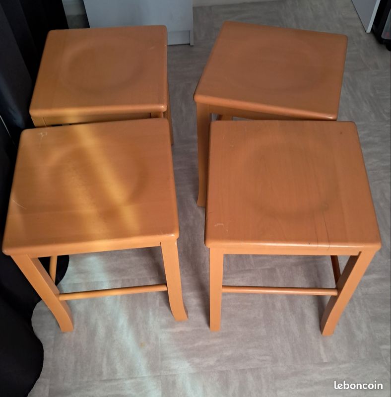 Tabourets en pin véritable (image 5)