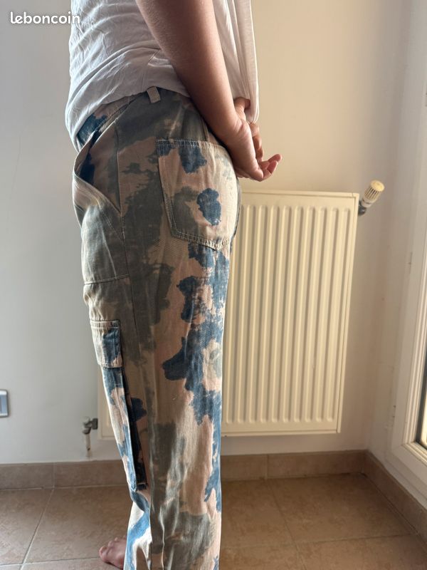 Pantalon Cargo imprimé camouflage (image 2)