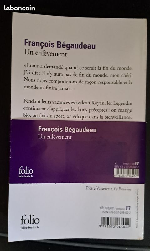 Un enlèvement / François Bégaudeau (image 2)