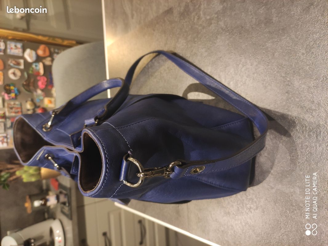 Sac à main Longchamp bleu (image 3)