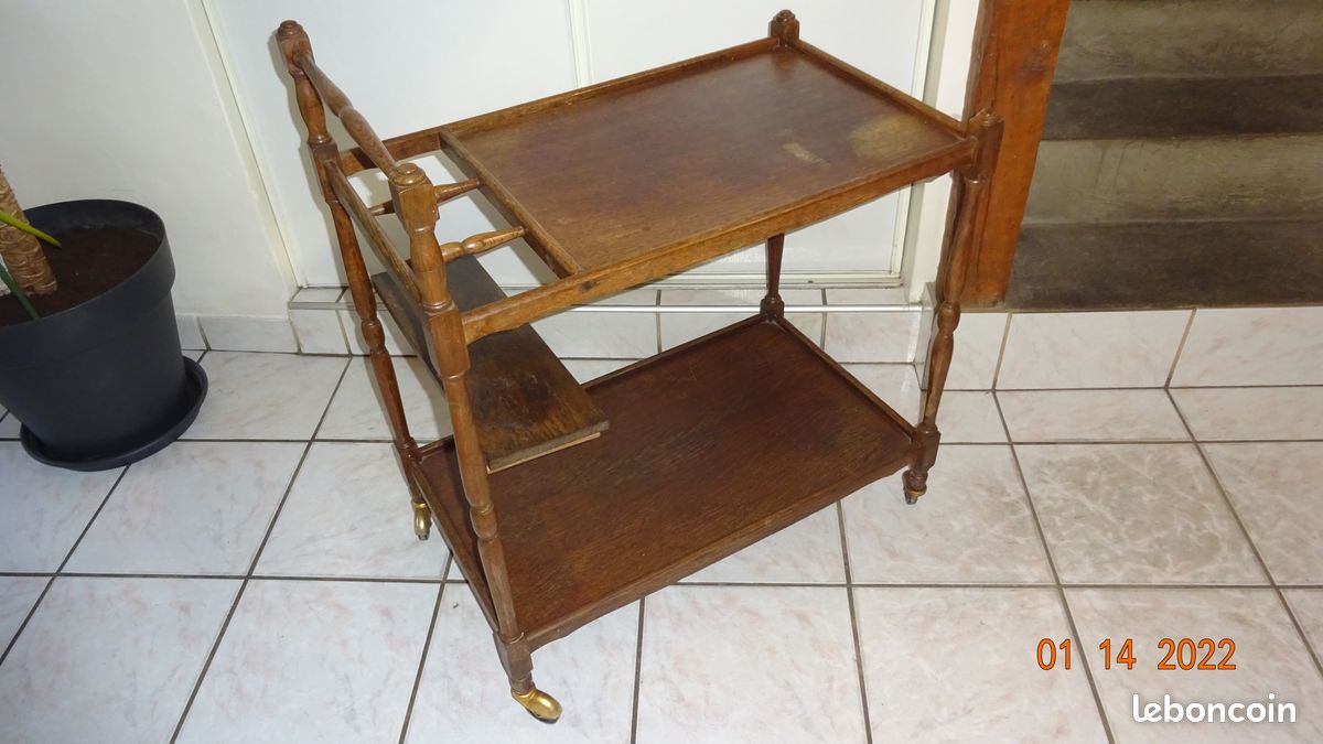 Desserte en bois ( pa de payement avec paypal ) a voir a bayonvillers 80170 haut de france (image 2)
