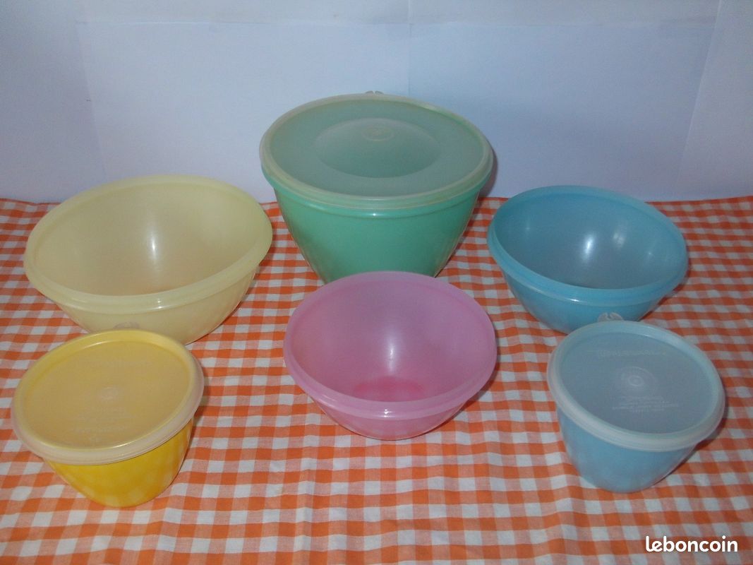 Lot De 2 Boîtes De Conservation Bleues - « TUPPERWARE » - Vintage - Arts de la table