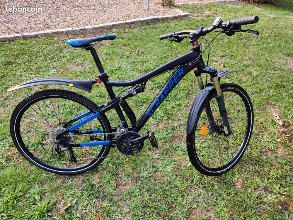 Bicycles Velo Vtt Scrapper Fs Noir Bleu Velo Vtt Vélos