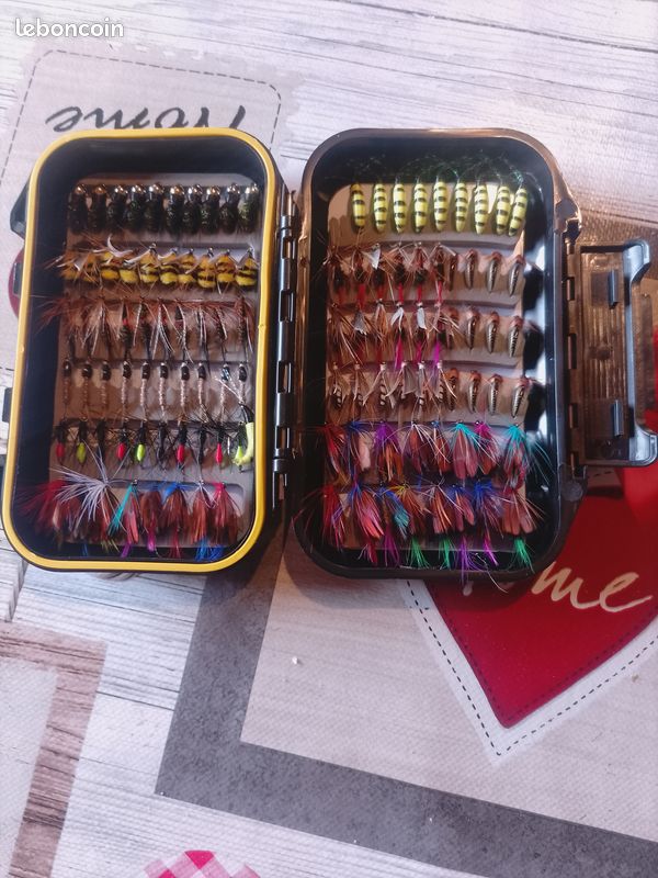BASSDASH Assortiment de 33 mouches pour la pêche à la truite - Sans