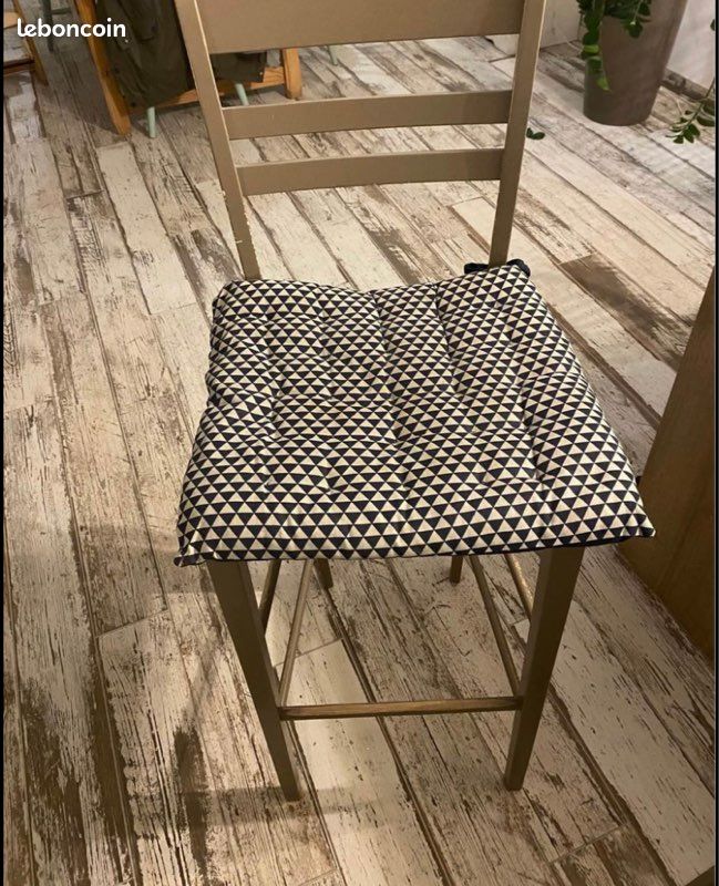 Chaise de bar bois (image 3)