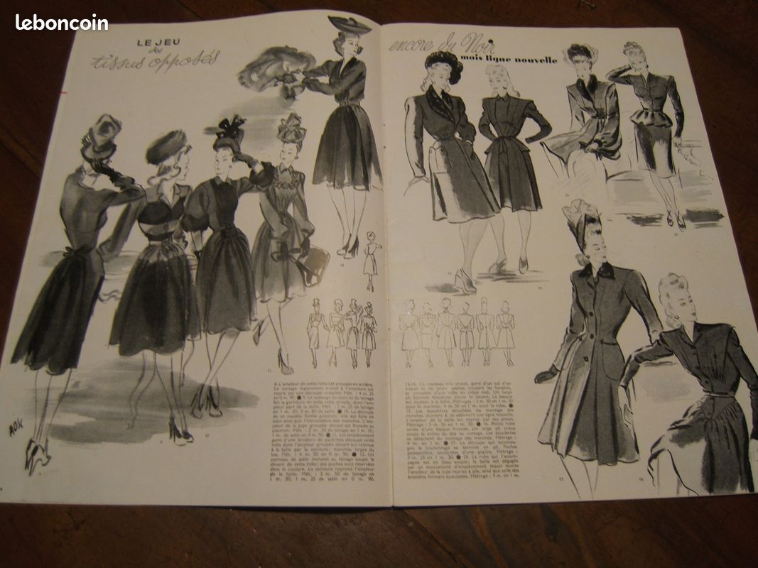 Revue Modes et travaux N° 541 de Février 1945 (image 2)
