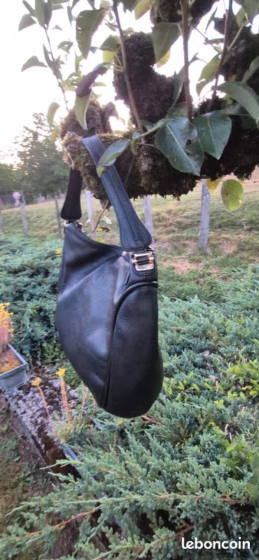 Sac De Jour En Cuir Grainé Noir Mac Douglas - Élégant Et Pratique - Fabriqué En France