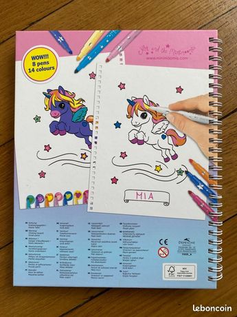 Depesche 12168 Ylvi - Livre de coloriage et Set de Crayons avec 30 Doubles Pages pour créer des Motifs Pleins de Fantaisie, y Compris Une Pochette de