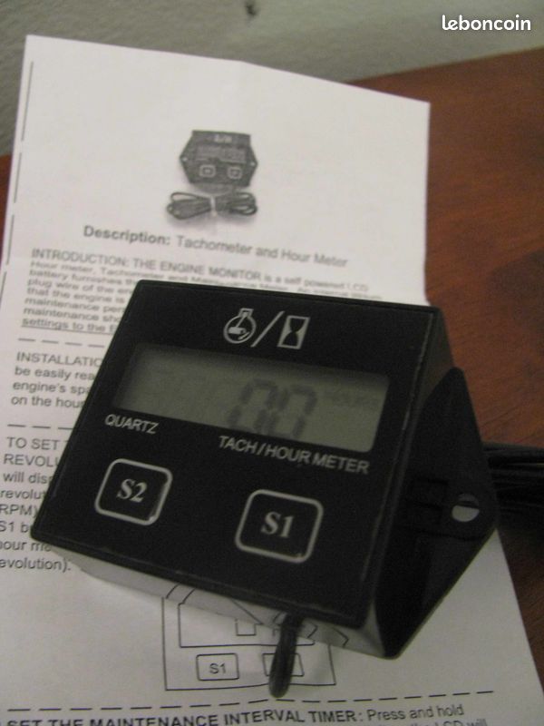 Compteur Horaire Et Tachymètre Numérique AKOZON Avec Fonction De