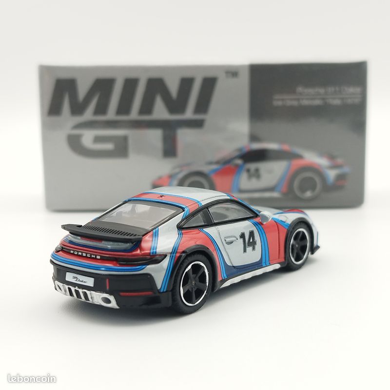 Miniature Porsche 911 (992) Dakar Martini Rallye 1978 - Échelle 1/64 Sparky - Neuf