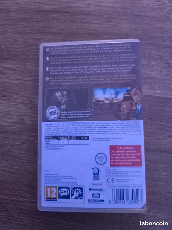 Jeu Nintendo Switch max the course of brotherhood (image 2)