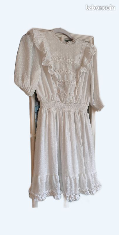 Robe Blanche The Kooples THE KOOPLES Long White Dress With Broderie Anglaise Endource Robe Blanche The Kooples THE KOOPLES Long White Dress With Broderie Anglaise Endource
