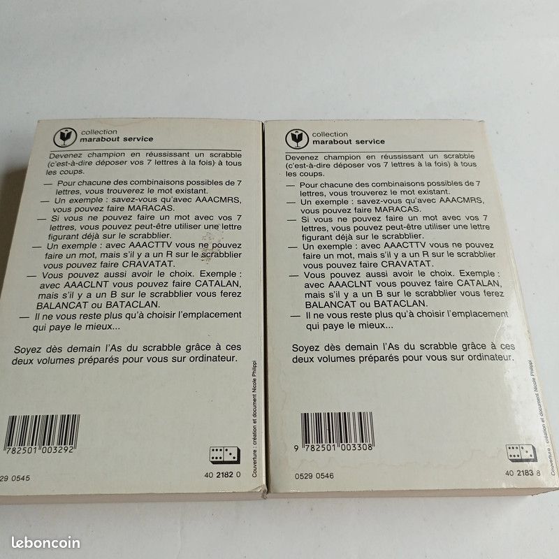 Lot de deux livres dictionnaire marabout du scrabble (image 2)