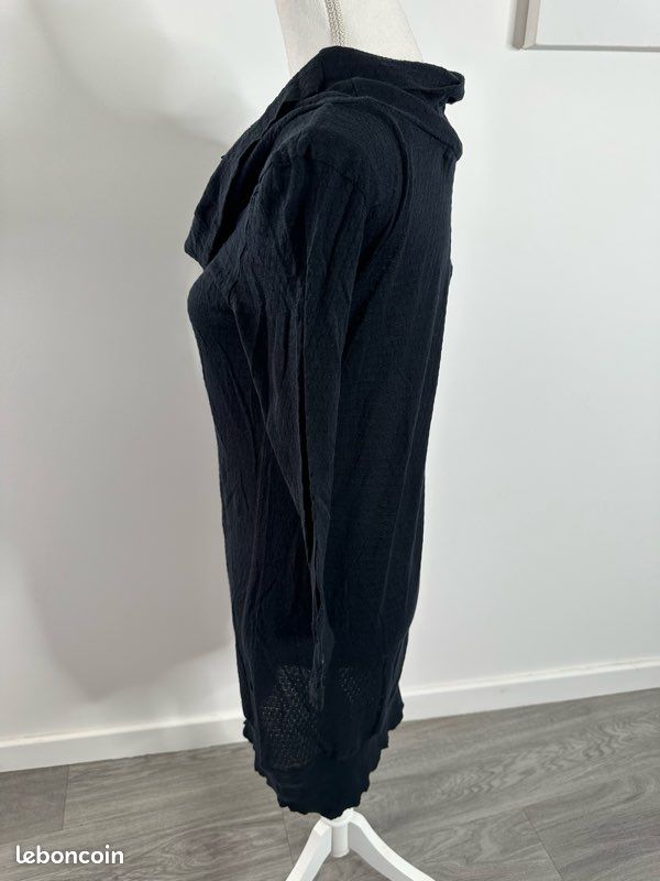 Robe noire maille ajourée IKKS T38 M Vêtements