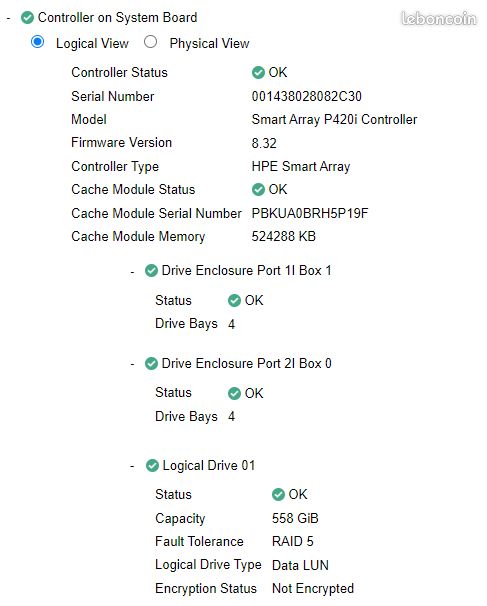 Serveur HP ProLiant ML350p Gen8 (image 10)