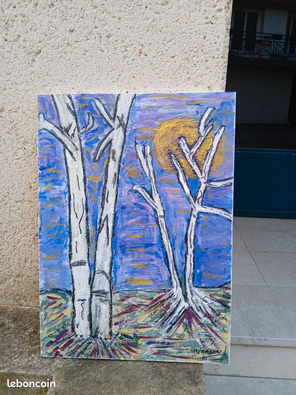 Tableau acrylique sur bois (image 1)