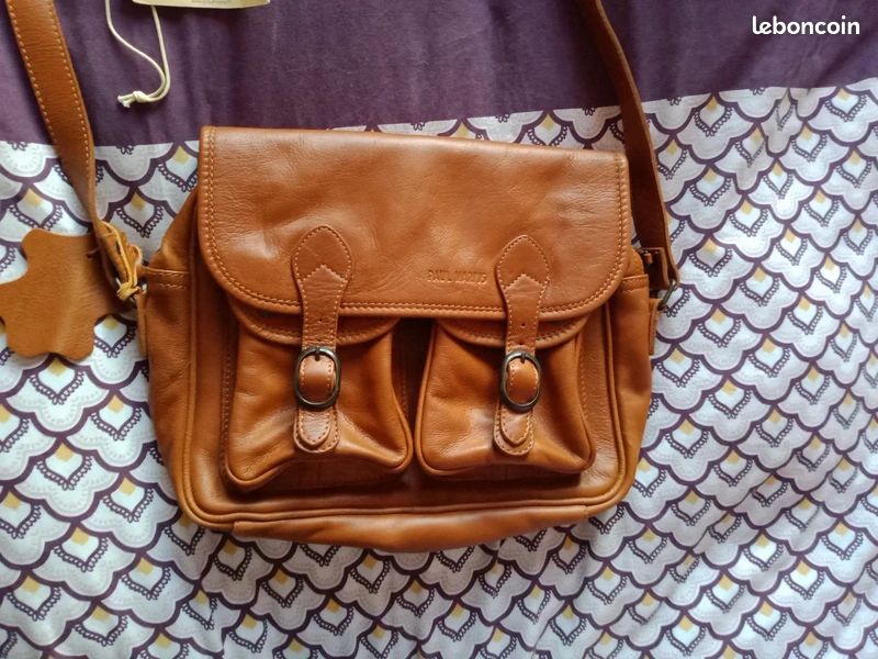 Brun Paul Marius Origine Sac En Cuir Lerouen Paul Marius Naturel