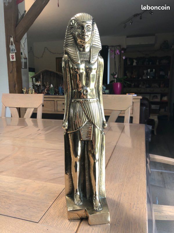 Statue Toutankhamon en laiton (image 1)