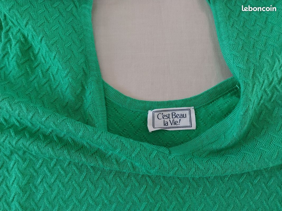 C'est Beau La Vie haut femme manche courte taille M neuf (image 4)