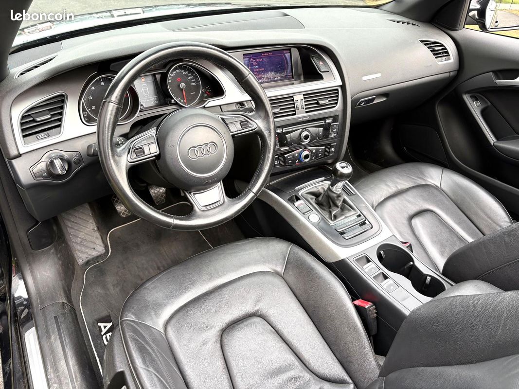 Audi A5 Cabriolet 1.8 L TFSi 170 ch BVM6 - Keyless Sièges Chauffants Cuir Bluetooth Capote Électrique - Suivie et Garantie 12 mois (image 6)