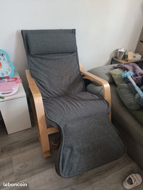 Fauteuil bascule repose pied relevable (5 niveaux) (image 1)
