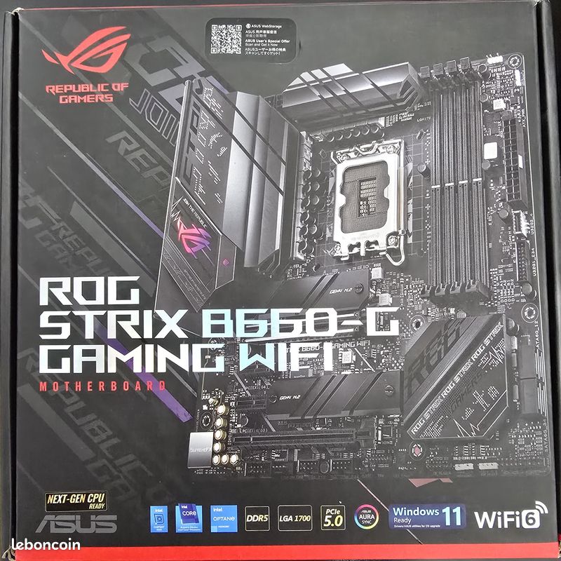 Asus rog strix b660-g gaming wifi – ddr5 (image 1)
