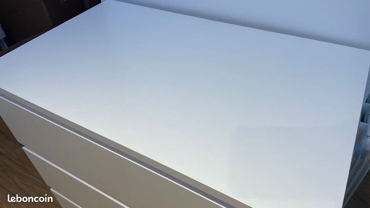 Commode Ikea blanc brillant - Ameublement