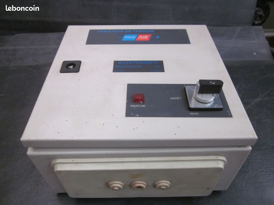 Variateur de vitesse par autotransfo 5 vitesses 220 volts 6 Amp. France Air (image 1)