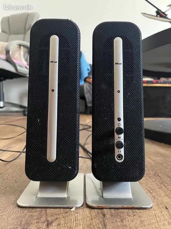 Paire d’enceintes - haut-parleurs Trust 2.0 USB pour ordinateur (image 1)
