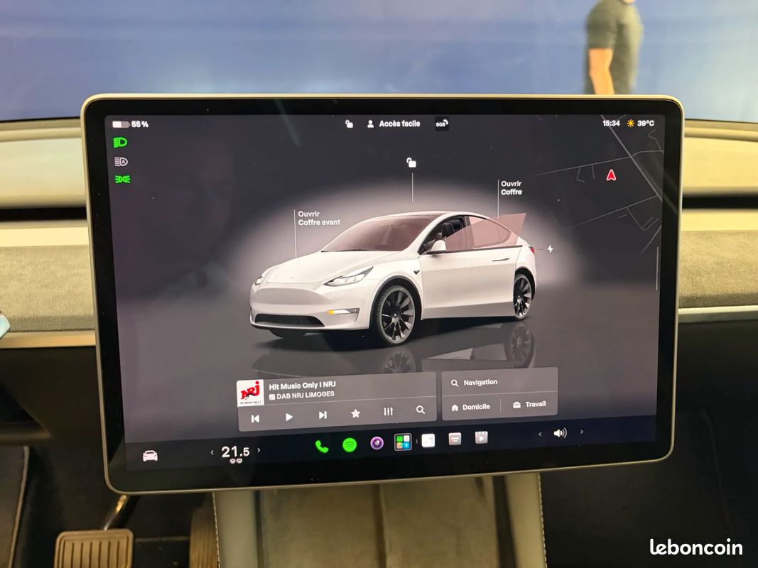 TESLA Model Y Electrique 264 ch Standard - 2022 - 58 500 km - Mode sentinelle - Attelage (image 12)