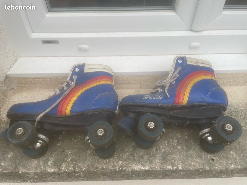 Patins à roulettes vintage Speedy Made in France – années