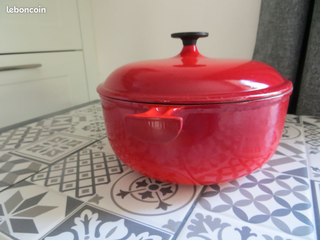 Cocotte Le Creuset Enzo Mari N°23 - Fonte Orange - Excellent état