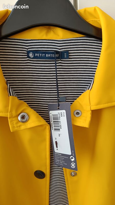 Imperméable jaune ciré. Petit Bateau (image 2)