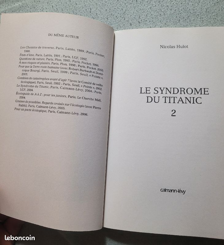 Livre Nicolas hulot (image 2)