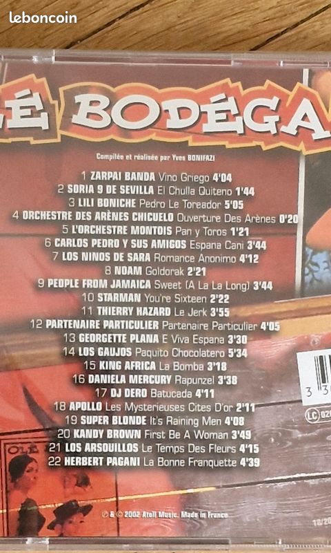 CD la compil Olé Bodéga (image 3)