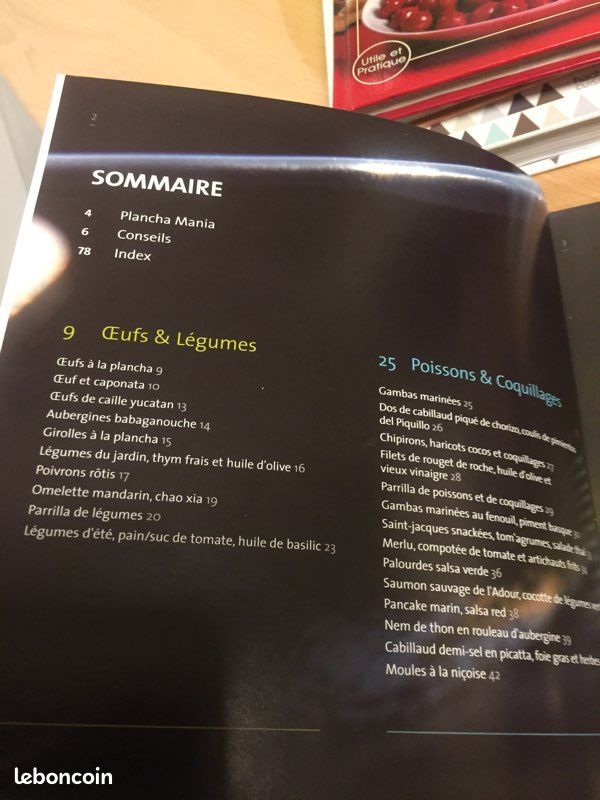 Le livre de cuisine :PLANCHA MANIA; de l’entrée au dessert (image 2)