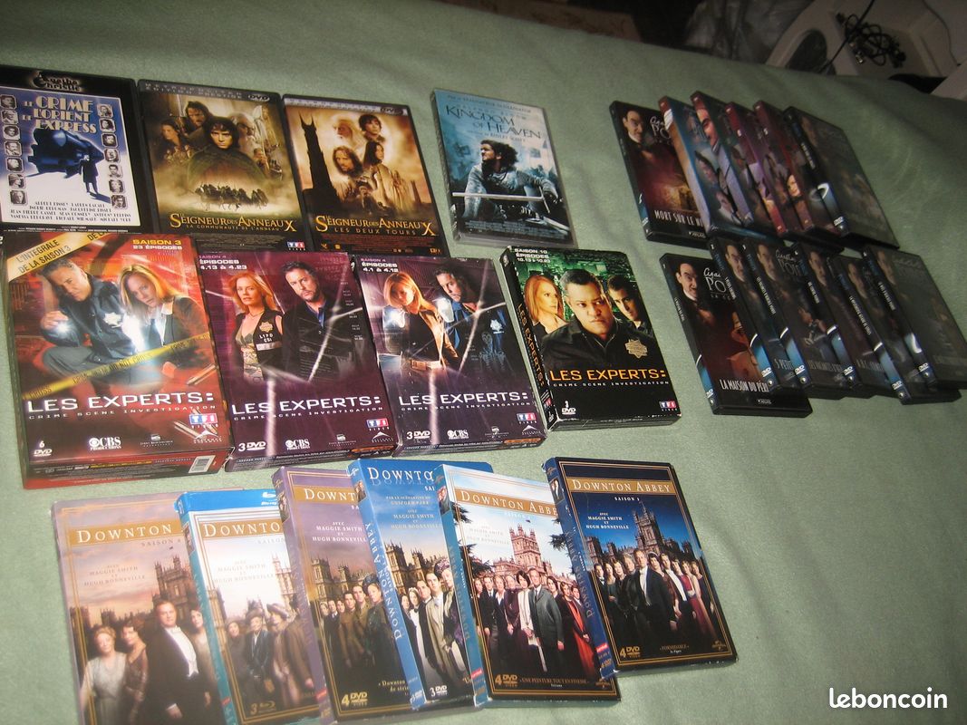 Dvd dowton abbey , agatha christie , les experts , hercule poirot (image 1)