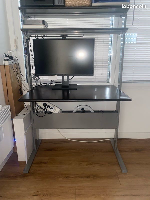 Bureau IKEA bois et métal (image 2)