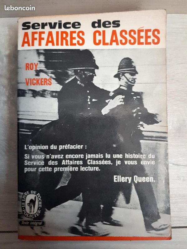 Service des affaires classées - Roy Vickers-OPTA 1960- 432 pages / C714 (image 1)
